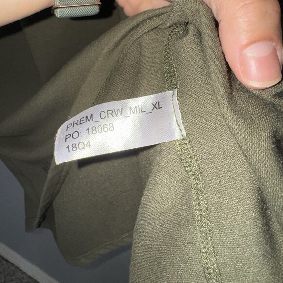 BYLT Premium Crew Men’s Tshirt Sz XL Olive Army Green Short Sleeve Gym - Picture 6 of 8